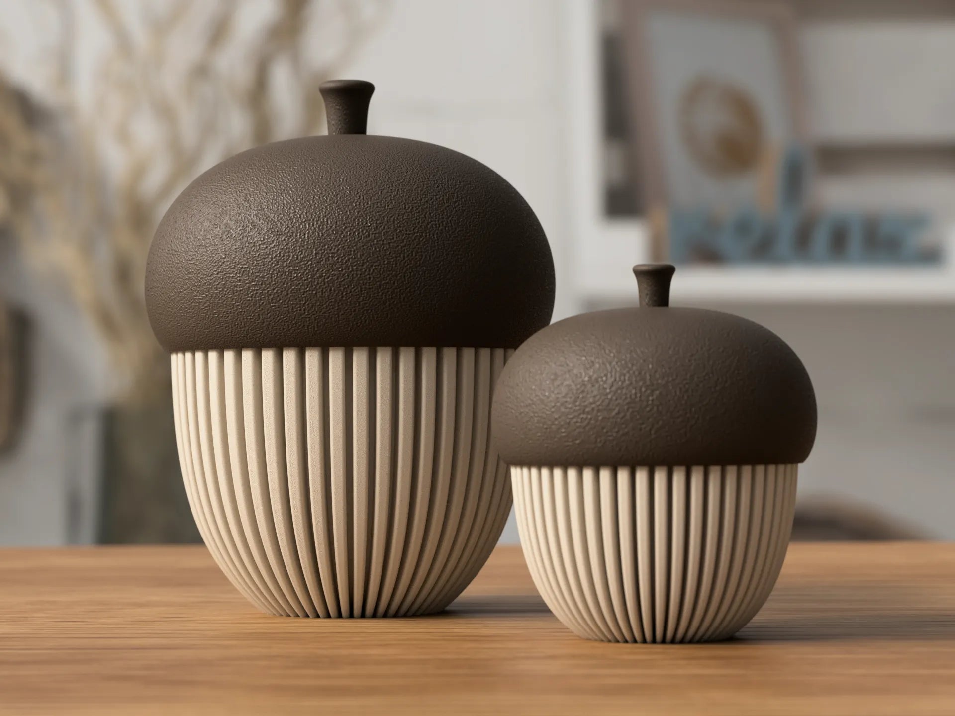 NovaNest  Acorn Container Matte Finish 150mm Tall