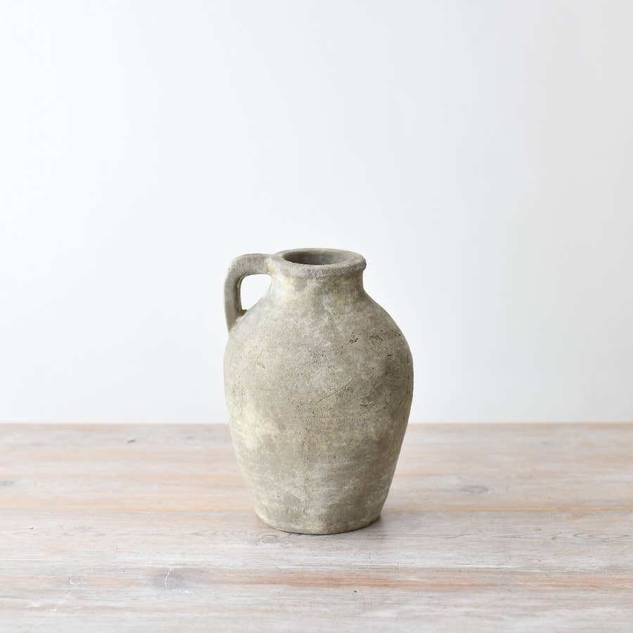 Portland Living medium Sabrina Jug Vase with a rustic neutral finish