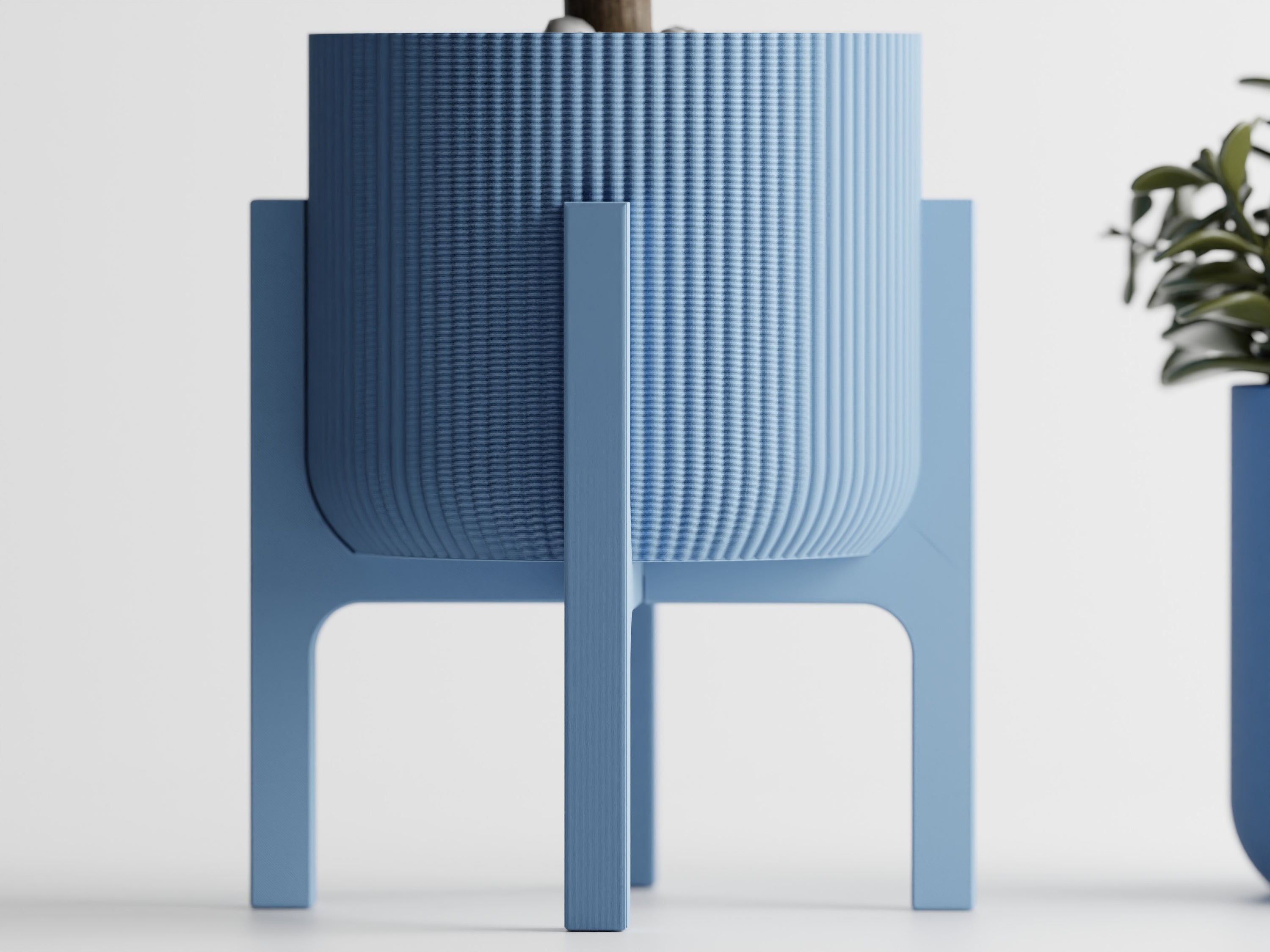 Elevare 3D Printed Plant Pot On Four Legged Platform