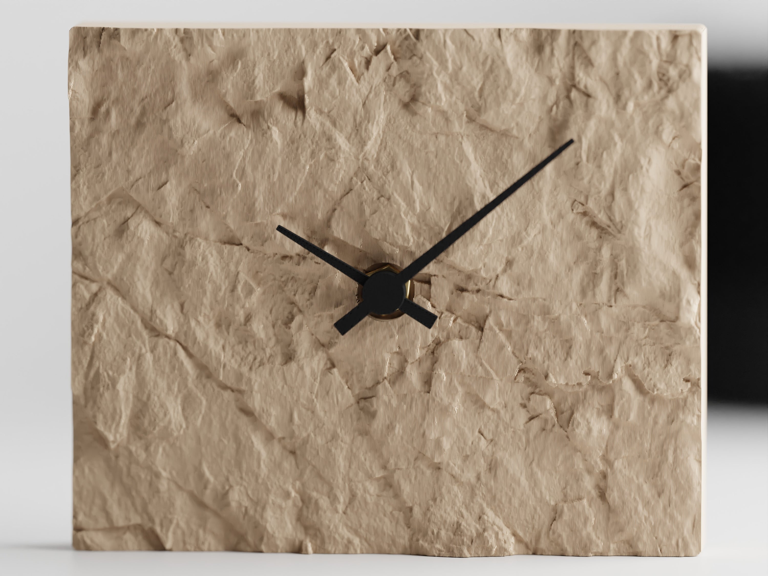NovaLine 3D Printed Rock Clock With Bold Silhouette Colorful Finishes