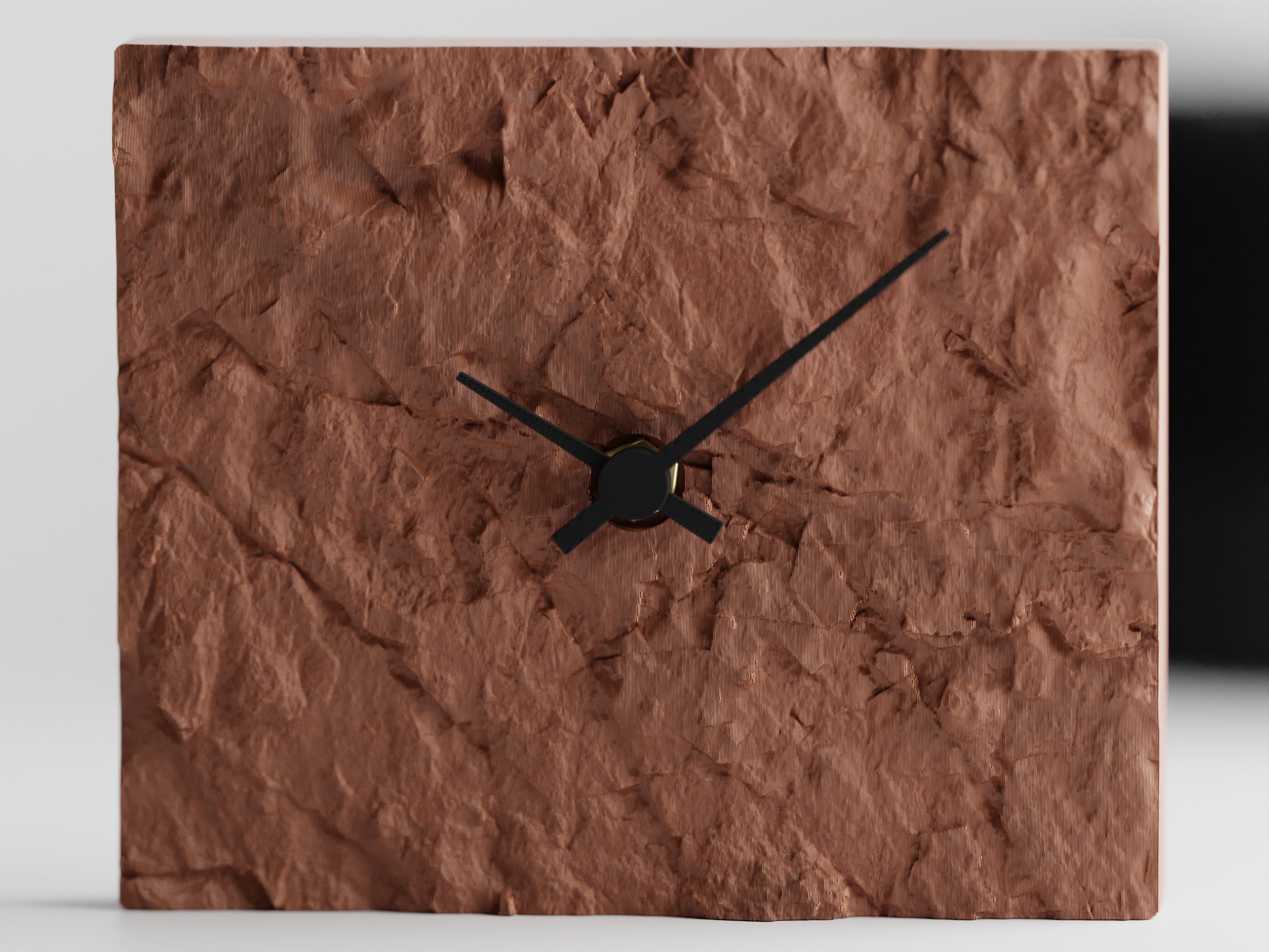 NovaLine 3D Printed Rock Clock With Bold Silhouette Colorful Finishes