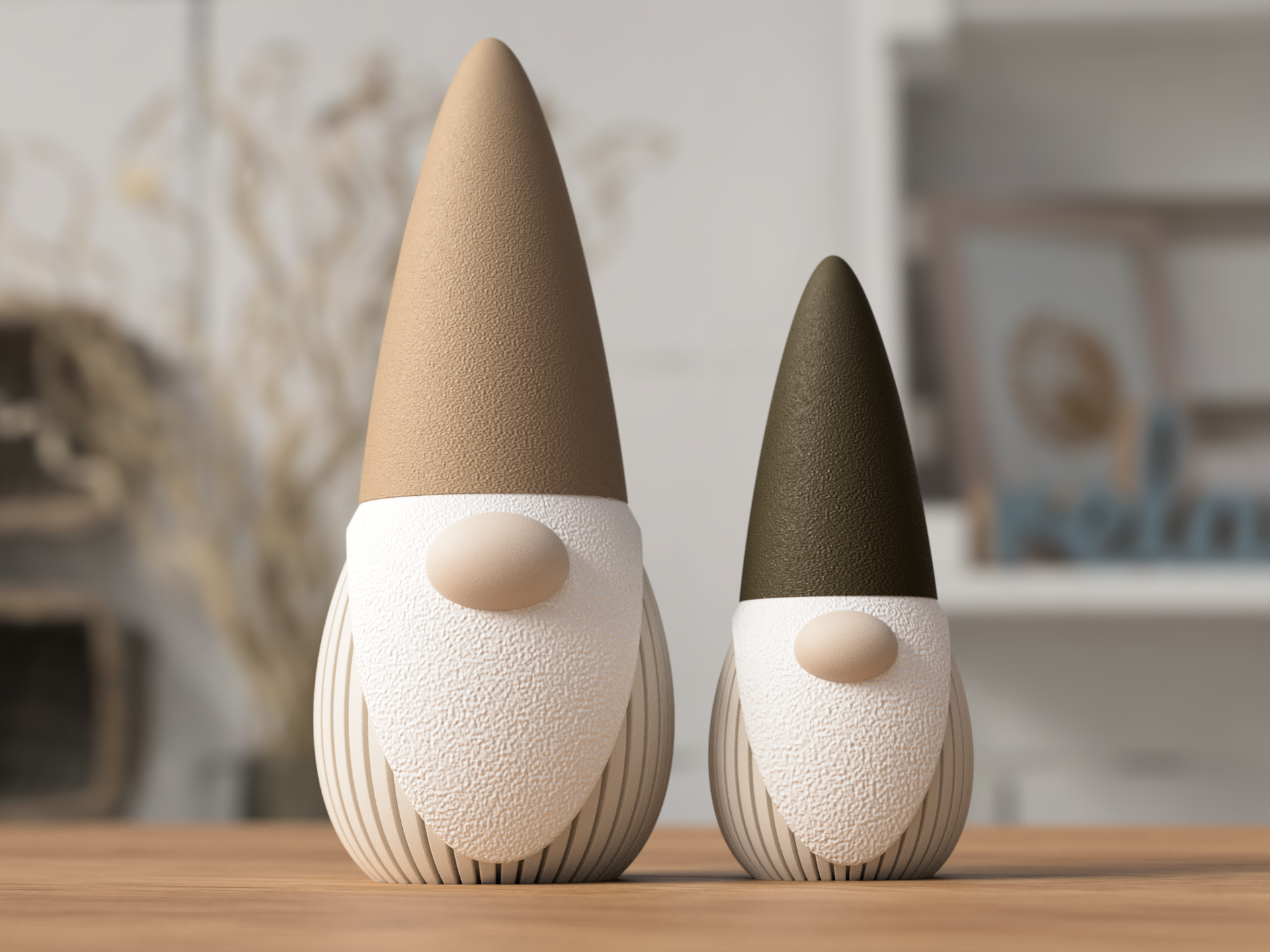 Nordic Style Gnome Decoration Containers Homeware Two Sizes