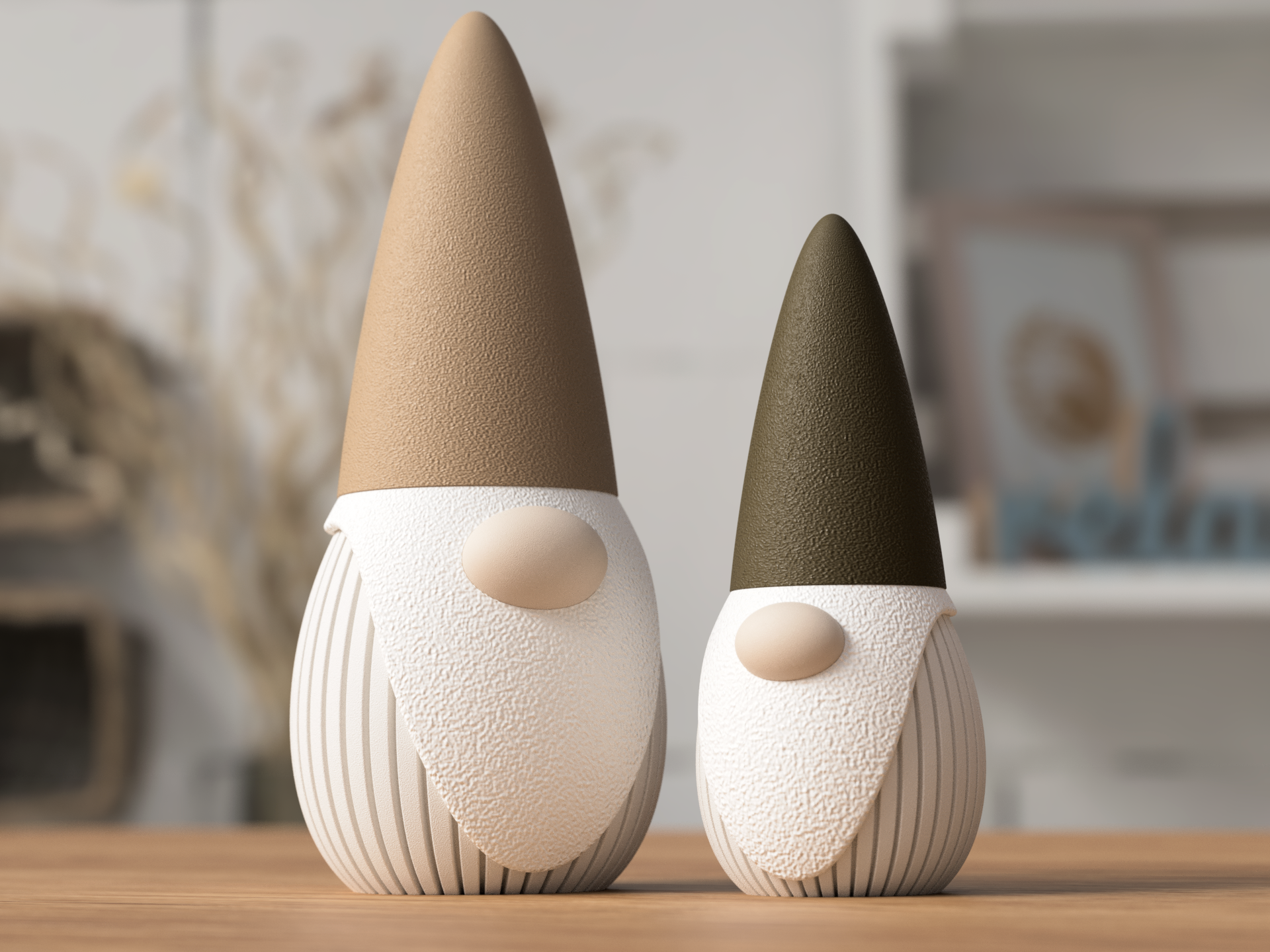 Nordic Style Gnome Decoration Containers Homeware Two Sizes
