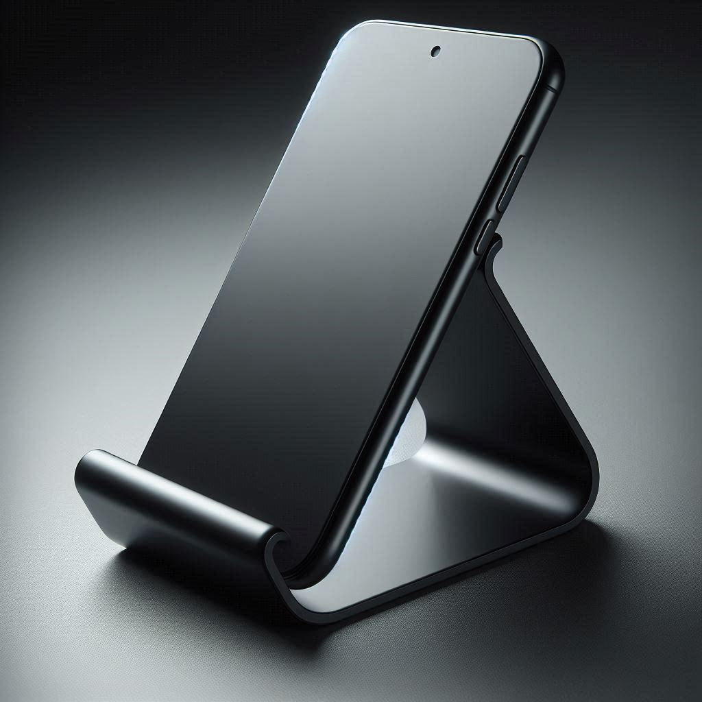 NovaPrint Curved Design Phone Stand Desk Holder Hands Free Viewing