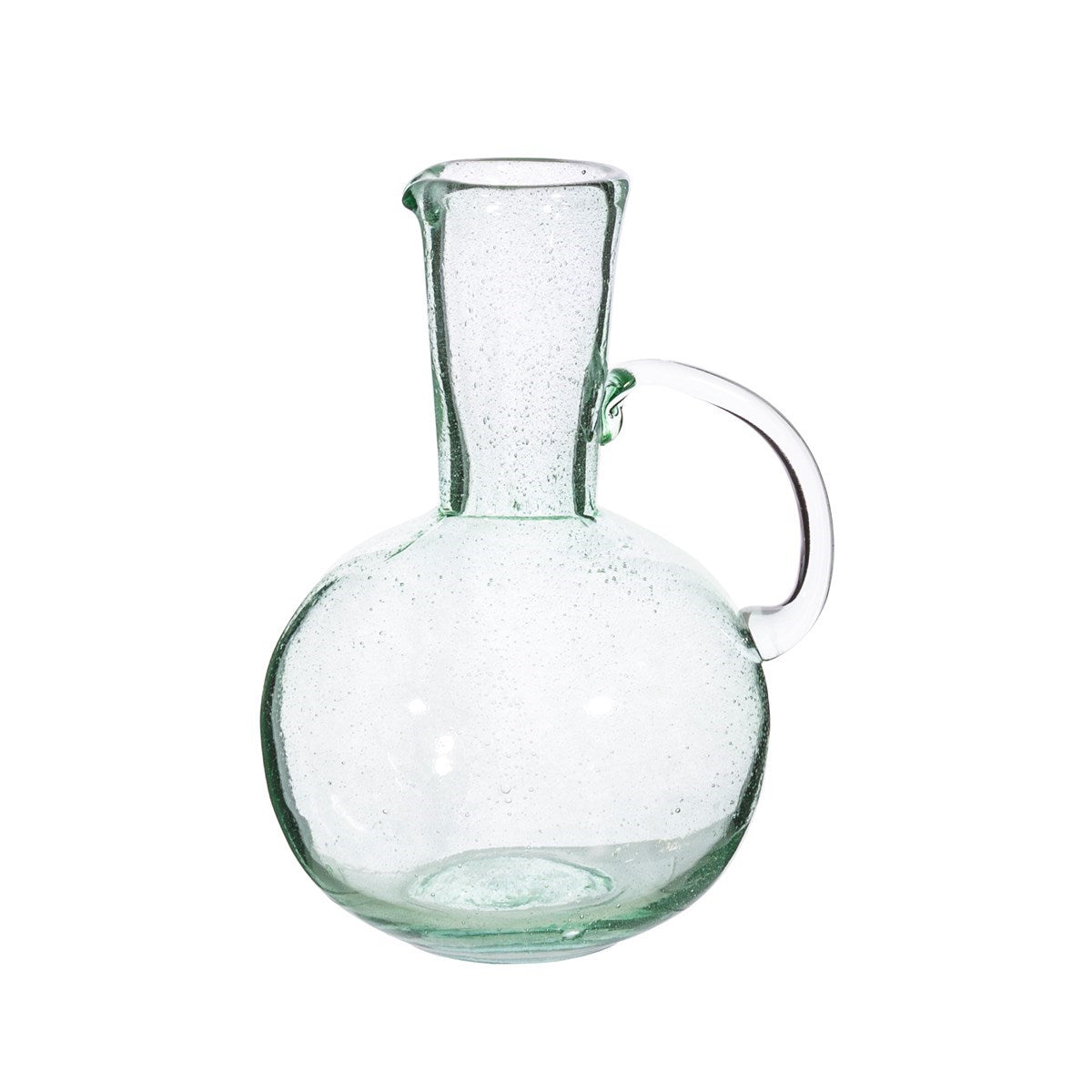 Sass And Belle Tall Recycled Glass Jug For Serving Drinks And Decor