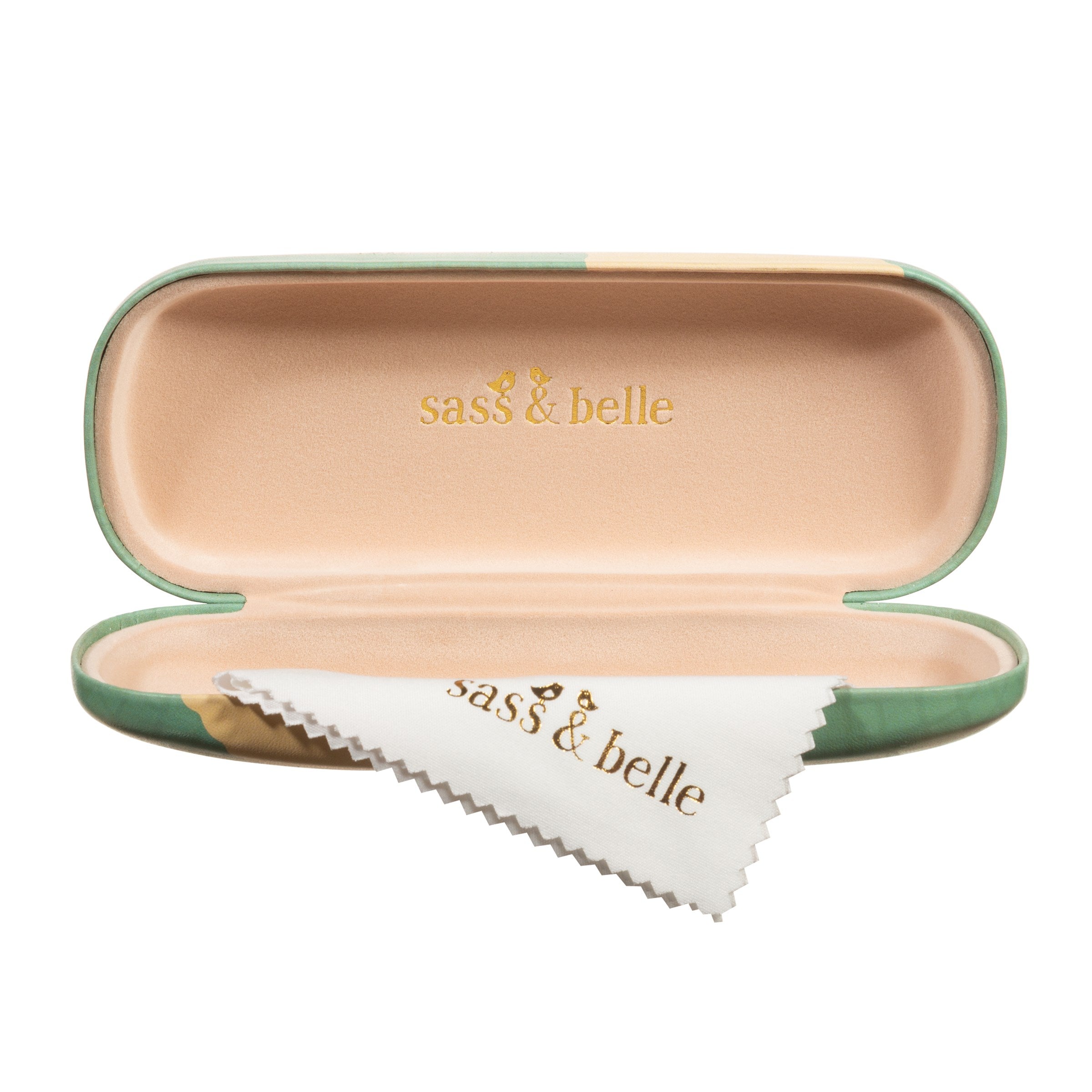 Sass And Belle Cockapoo Glasses Case Turquoise Backdrop You Look Spectacular