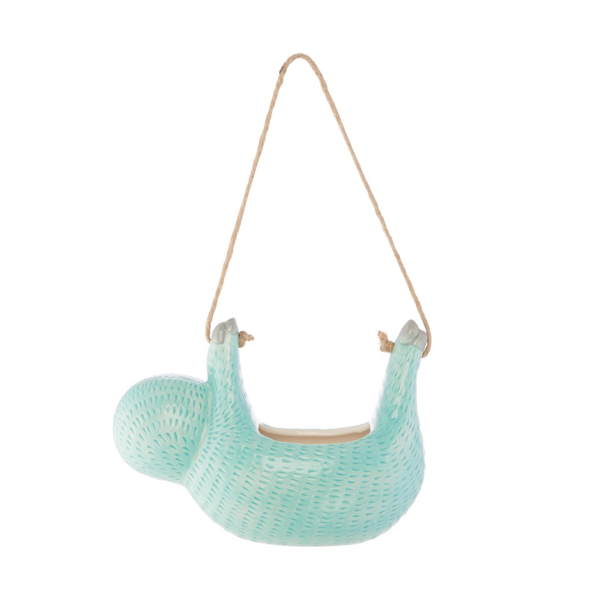 Blue Seymour Sloth Hanging Planter Dolomite For Small Plants