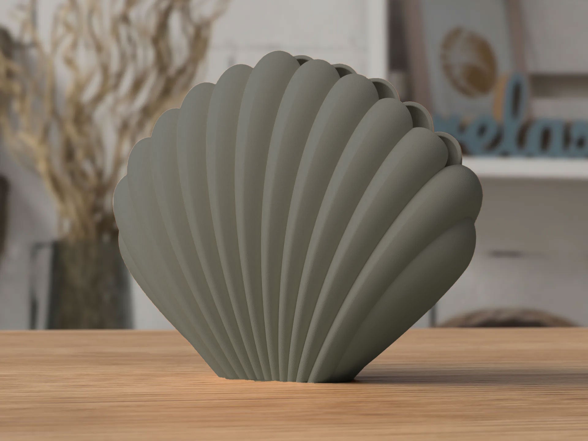 NaturaForm Seashell Vase Eco Friendly Matte
