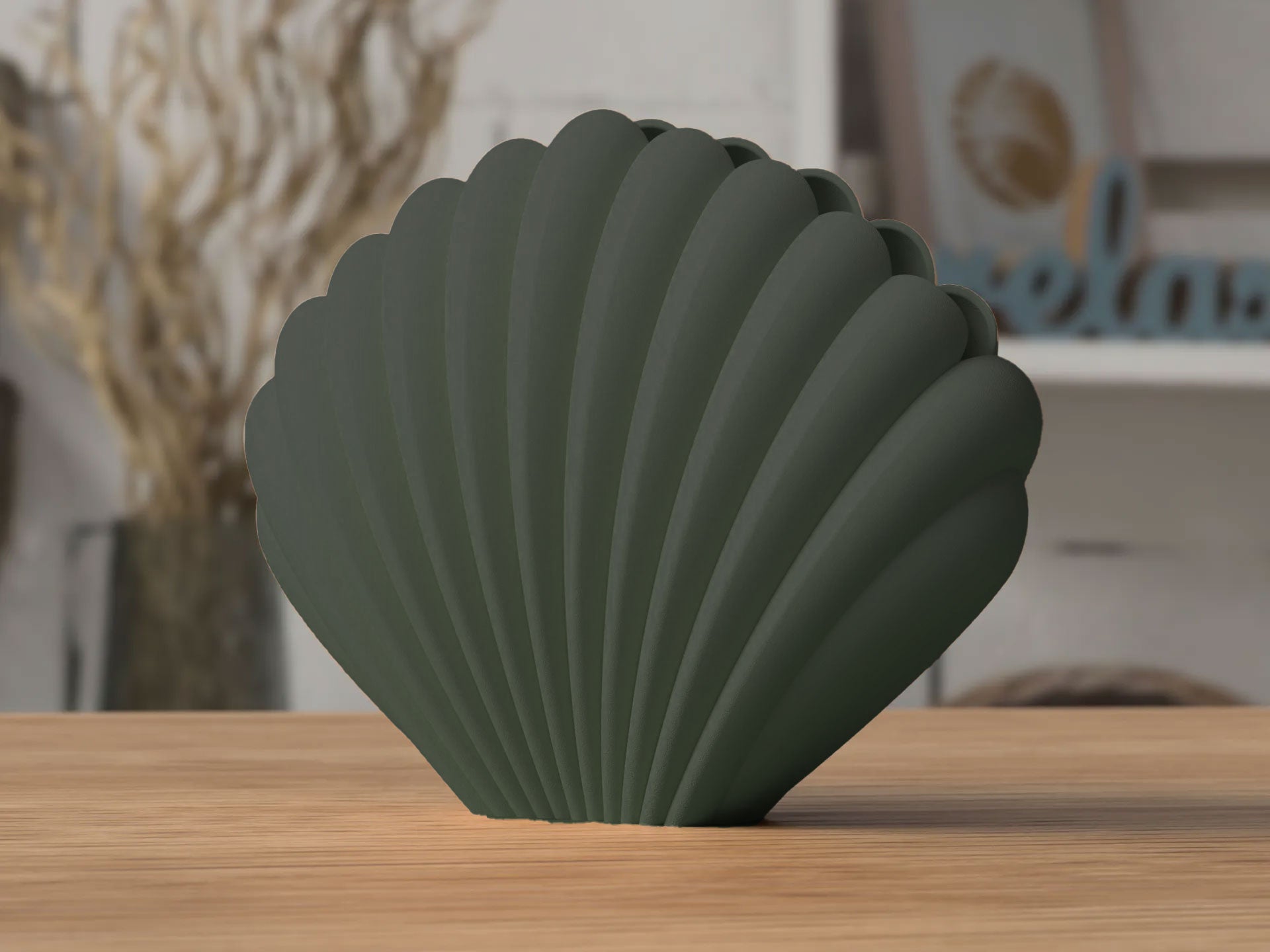 NaturaForm Seashell Vase Eco Friendly Matte