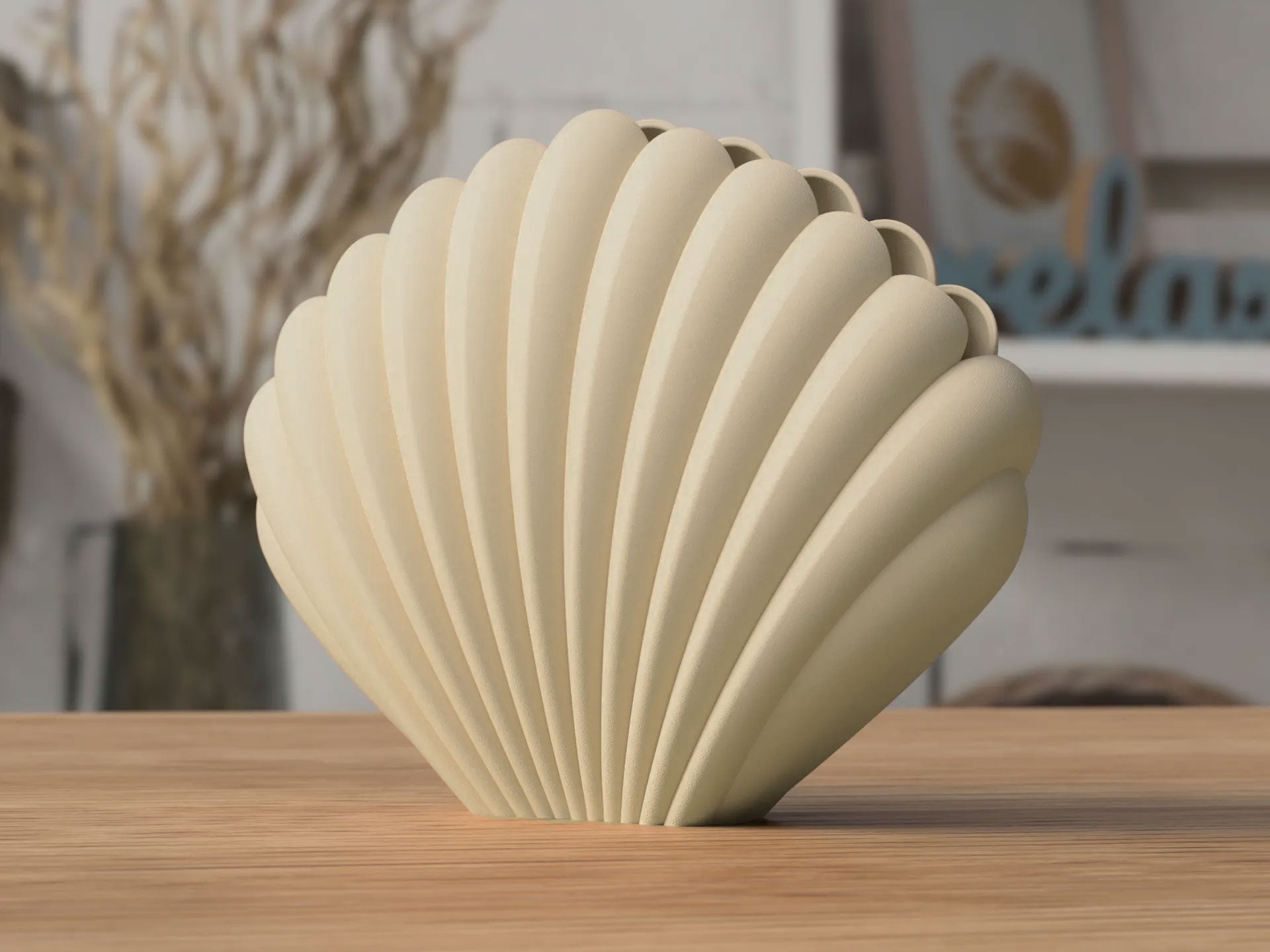 NaturaForm Seashell Vase Eco Friendly Matte