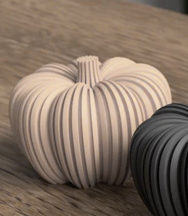 NovaHome 3D Printed Pumpkins Three Refined Shades 90 mm Tall