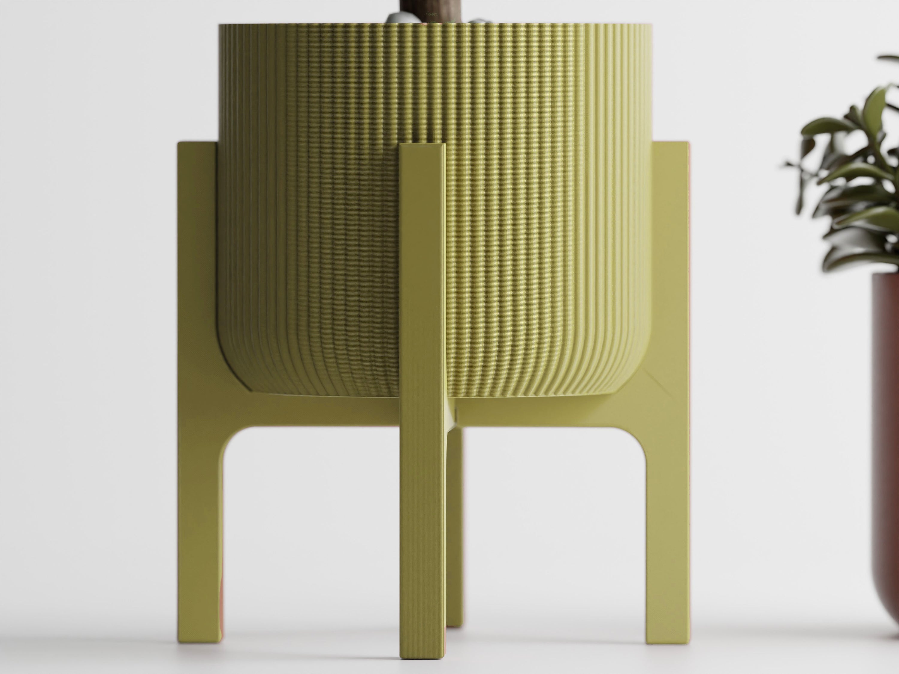 Elevare 3D Printed Plant Pot On Four Legged Platform