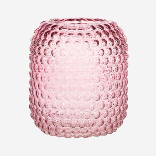 Sass And Belle Pink Glass Bobble Vase Bohemian Home Decor