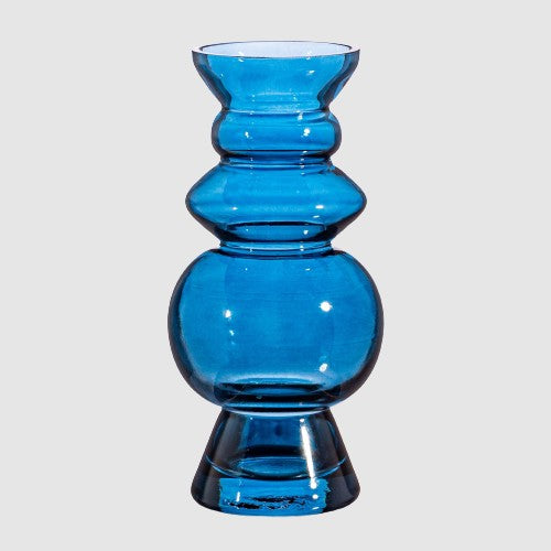 Sass &amp; Belle Selina Glass Vase - Blue