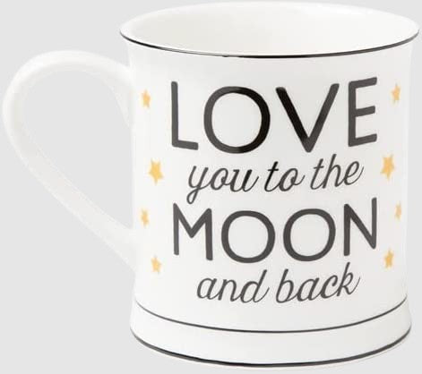 Sass &amp; Belle Love You to The Moon &amp; Back Golden Stars Mug