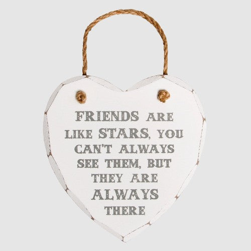 Sass And Belle Friends Are Like Stars Heart Plaque
