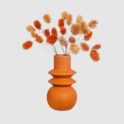 Sass And Belle Terracotta Angled Totem Vase Boho Home Decor Accent