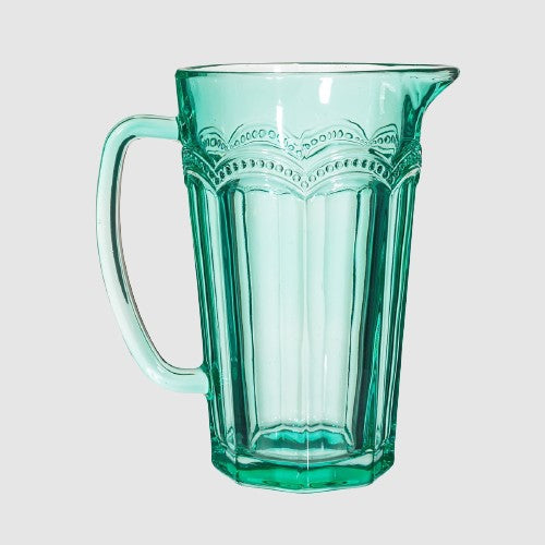 Sass & Belle Clarisse Glass Jug Turquoise