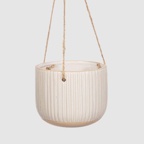 Sass &amp; Belle Grooved Hanging Planter