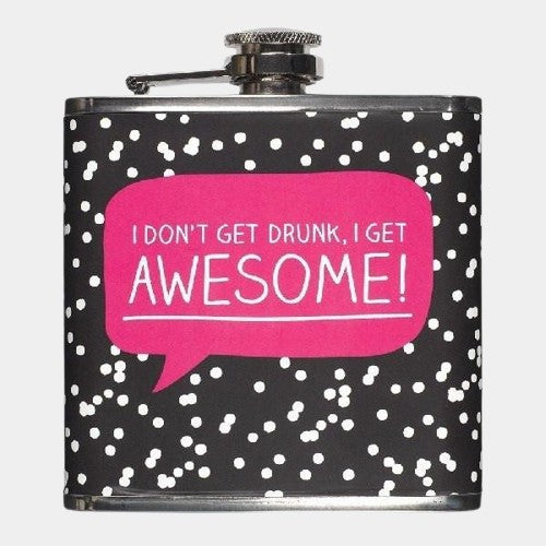 Happy Jackson - Awesome Hip Flask For Her - Barware - mzube - HAP058