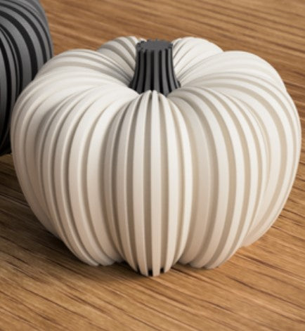 NovaHome 3D Printed Pumpkins Three Refined Shades 90 mm Tall