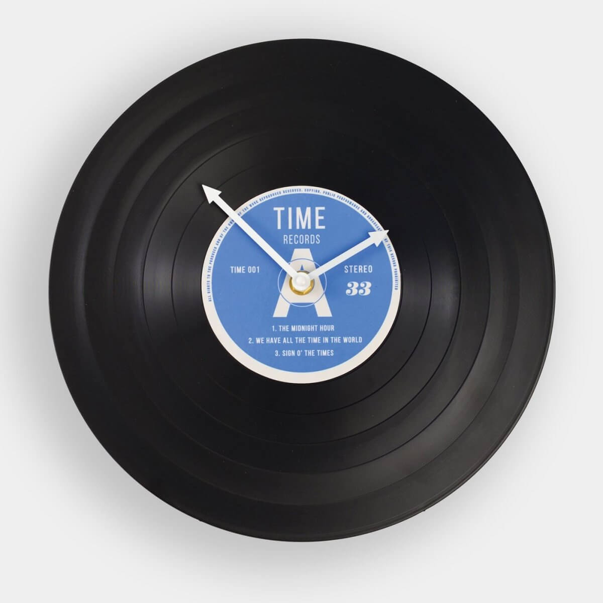 Reckored Clock Retro Record Clock 12 Inch Vinyl Wall Clock – mzube