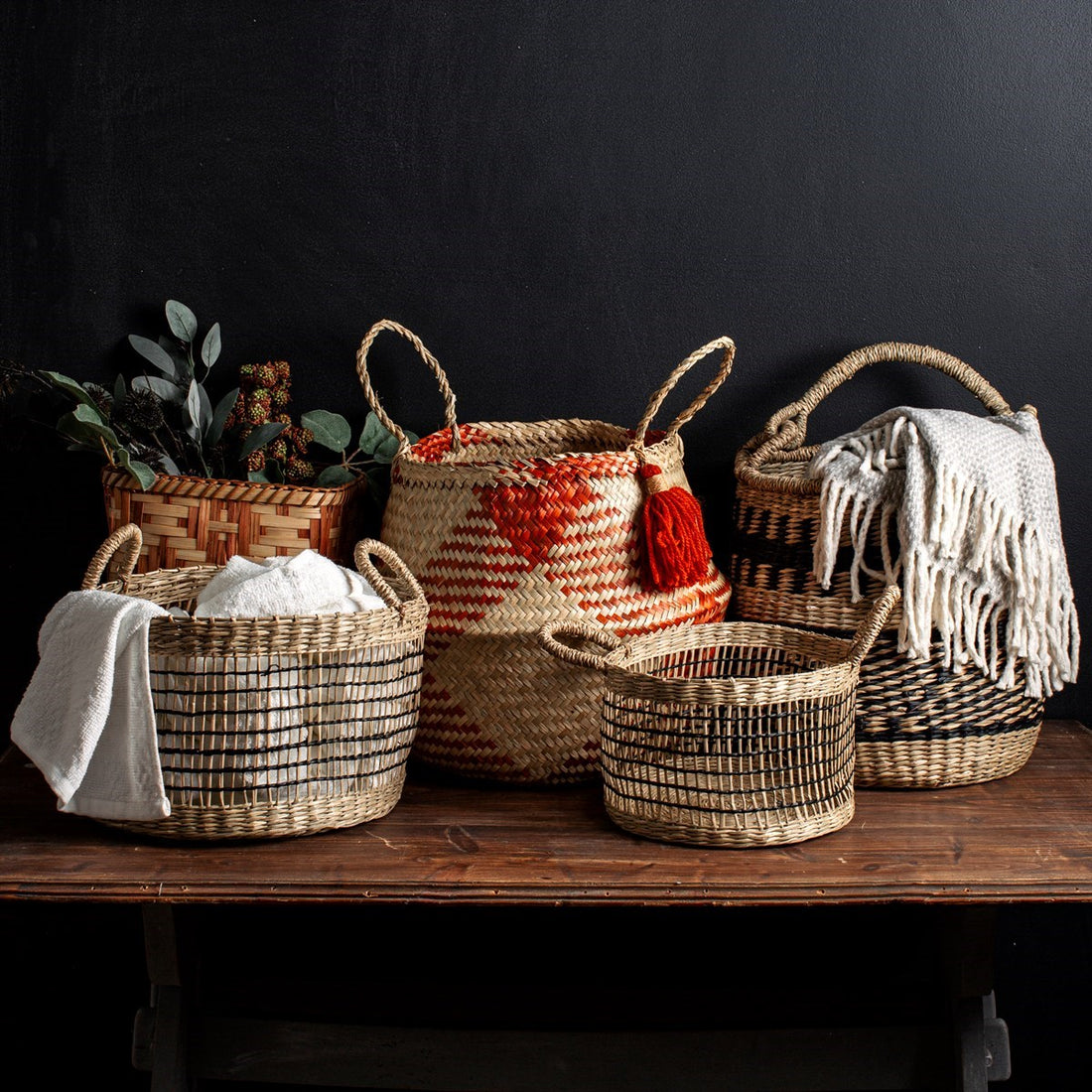 Sass &amp; Belle Seagrass Open Weave Baskets