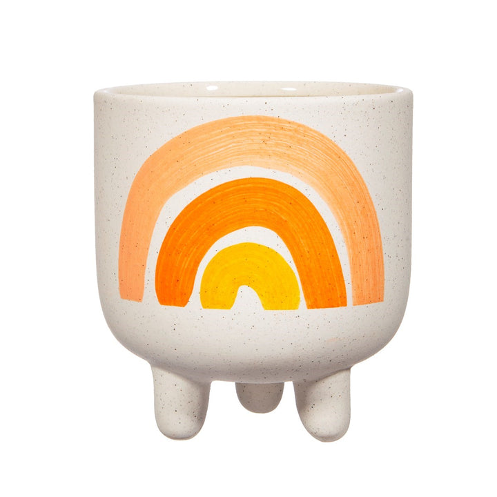 Sass & Belle Rainbow Planter On Legs - Add Colorful Flair to Your Botanicals - Elevate Your Plants' Growth