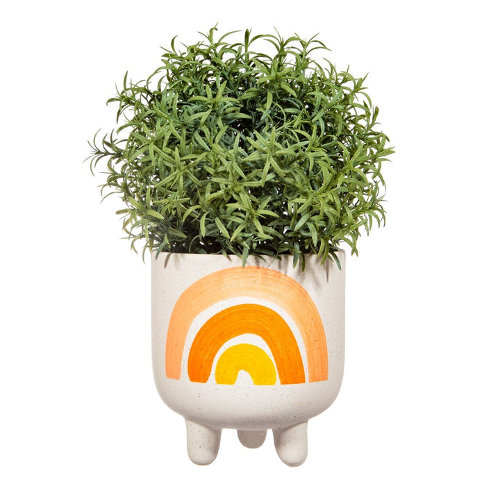 Sass & Belle Rainbow Planter On Legs - Add Colorful Flair to Your Botanicals - Elevate Your Plants' Growth