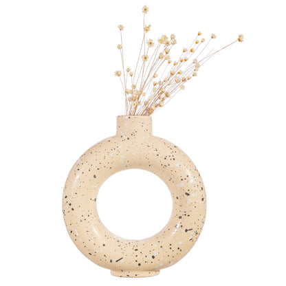 Sass &amp; Belle Sand Terrazzo Speckled Circle Vase