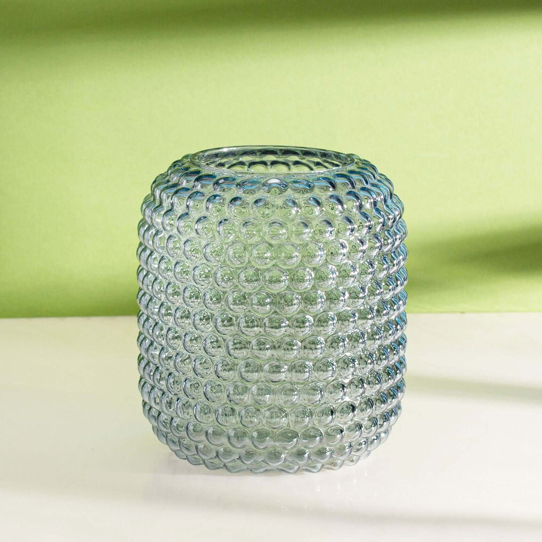 Sass & Belle Grey Glass Bobble Vase