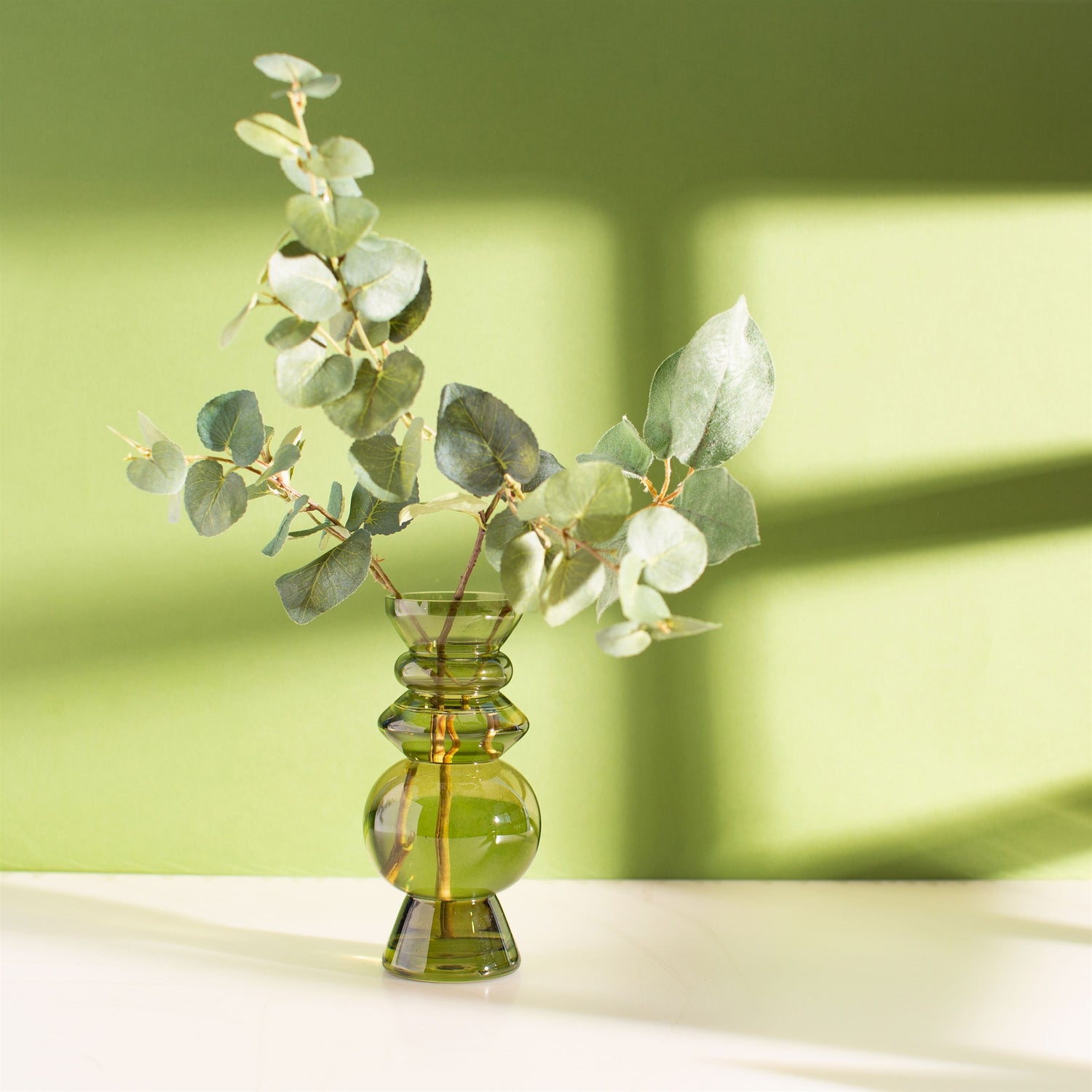 Sass &amp; Belle Selina Glass Vase - Green