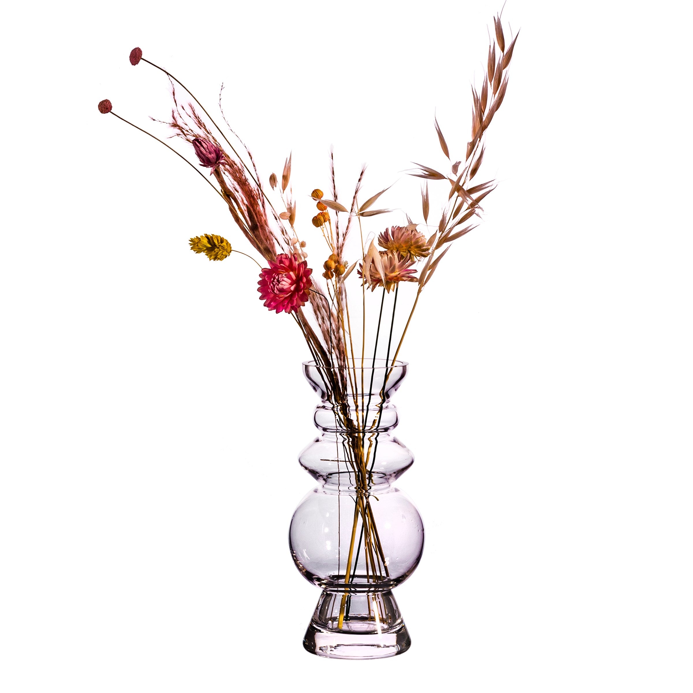 Sass And Belle Selina Glass Vase Clear Boho Home Decor