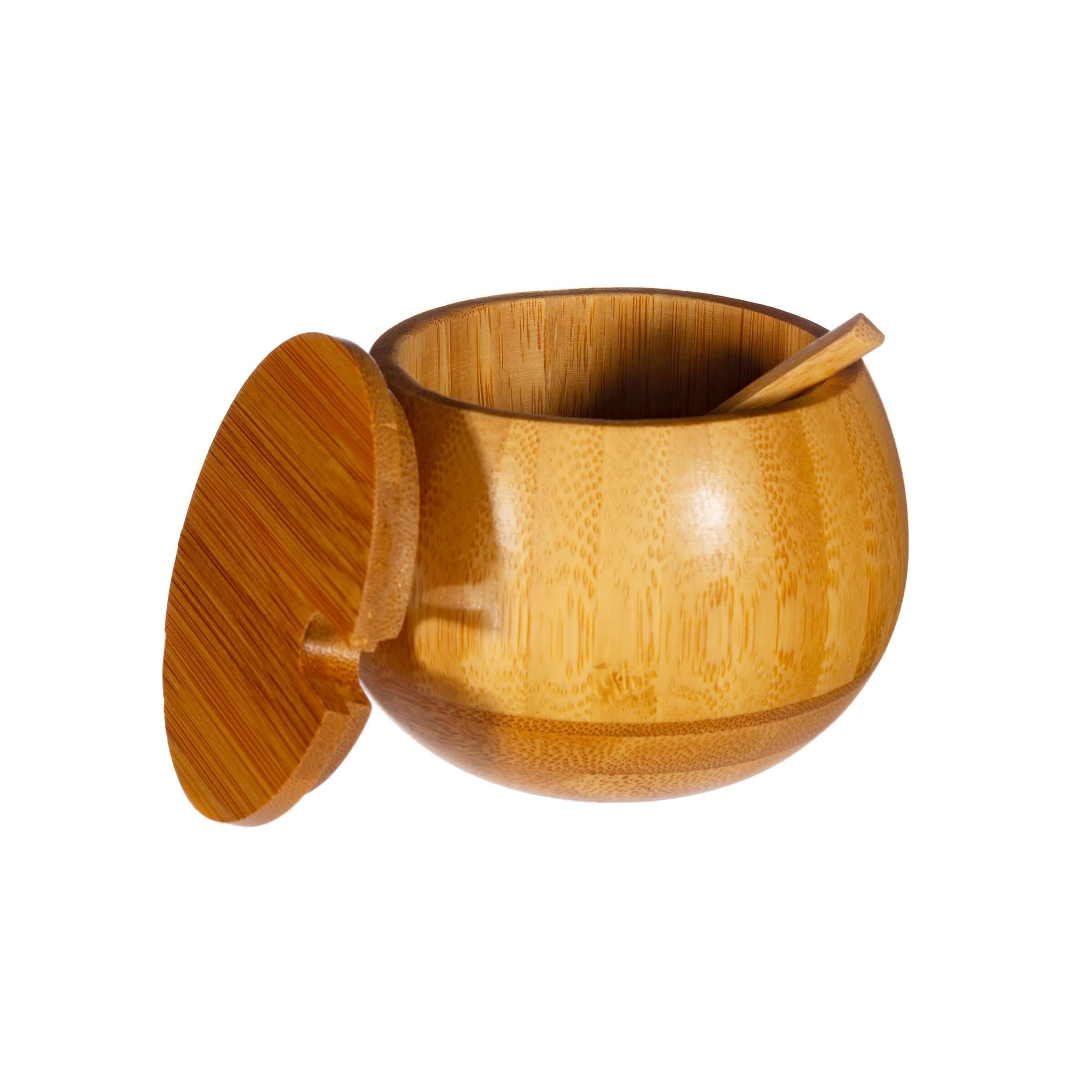 Sass And Belle Bamboo Spice Jar With Spoon Airtight Lid