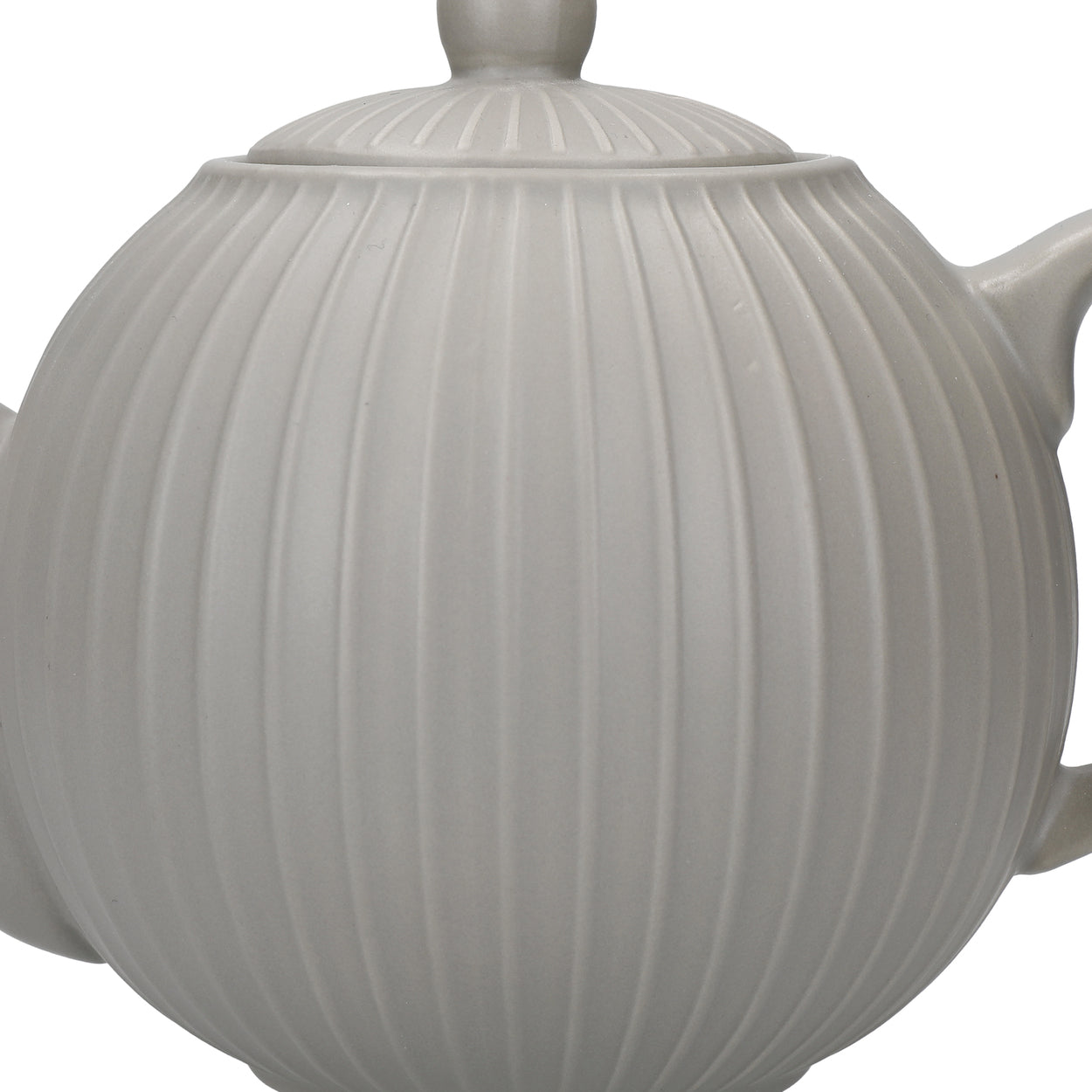London Pottery Globe Textured Teapot with Strainer, 4-Cup, Grey