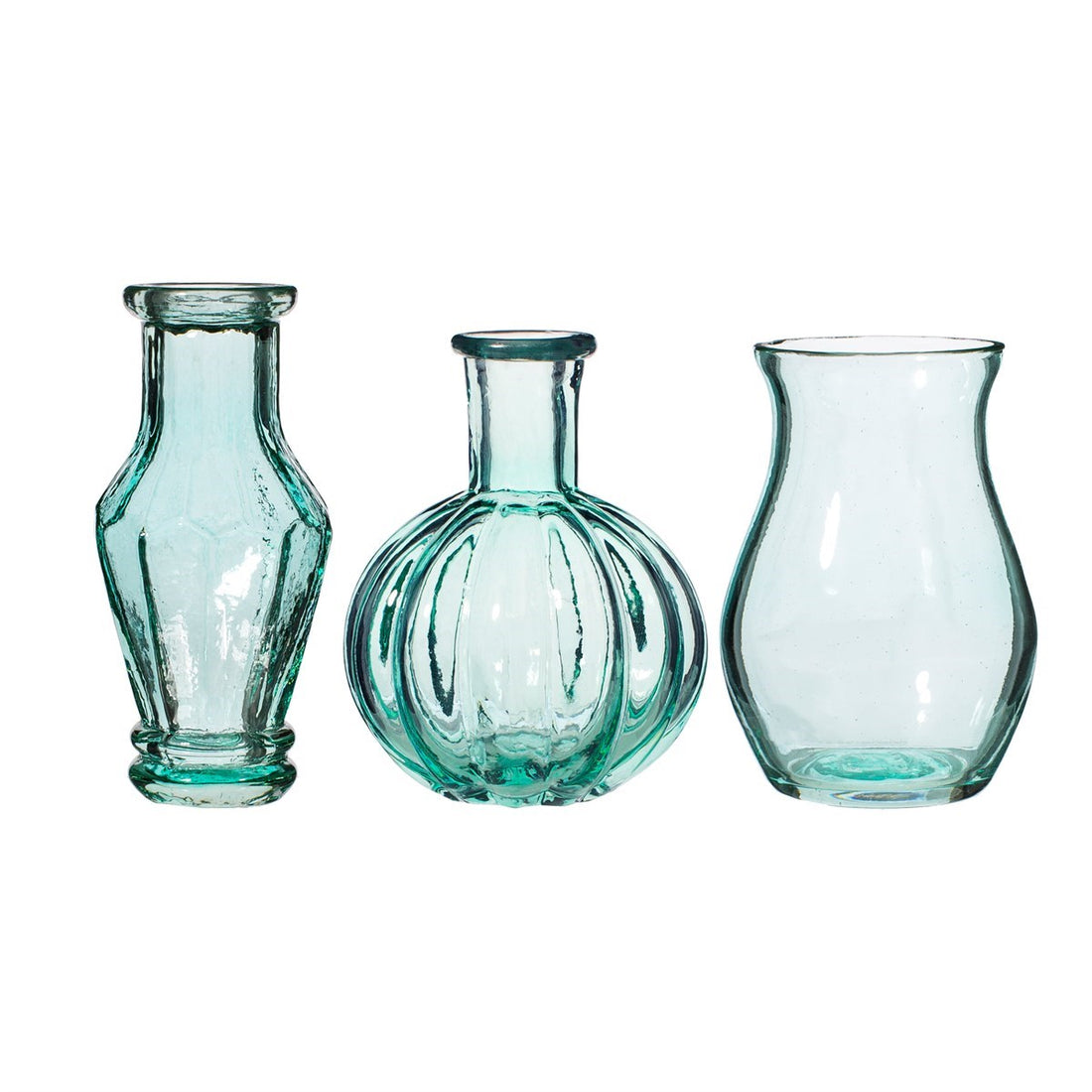Sass &amp; Belle Recycled Glass Vintage Bud Vase Set