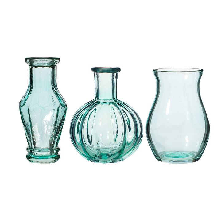 Sass & Belle Recycled Glass Vintage Bud Vase Set