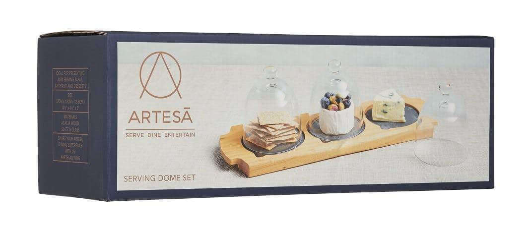 Kitchencraft - Artesà Appetiser Serving Set - Serveware - mzube - ART3PCDOME
