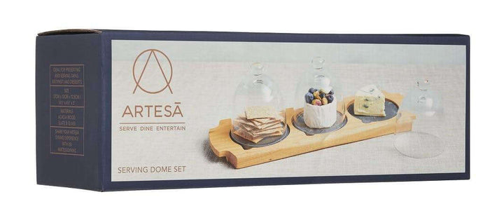 Kitchencraft - Artesà Appetiser Serving Set - Serveware - mzube - ART3PCDOME