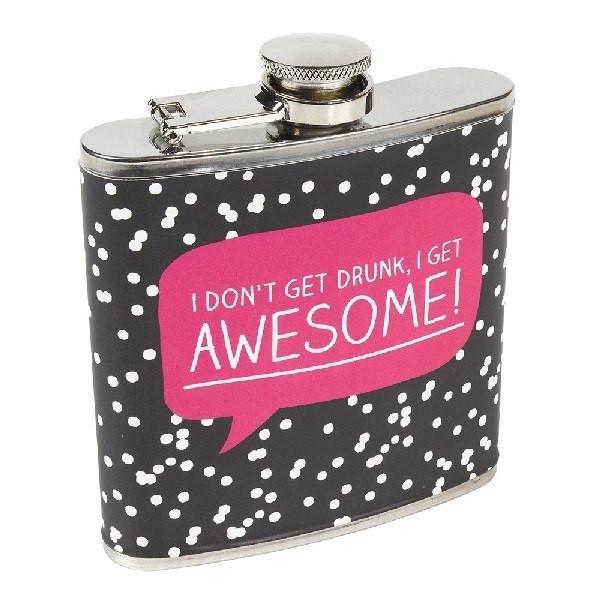 Happy Jackson - Awesome Hip Flask For Her - Barware - mzube - HAP058