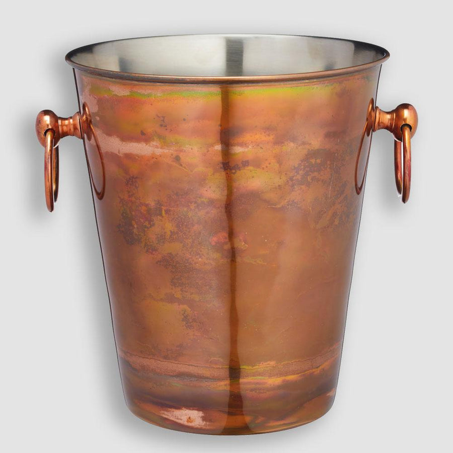 Barcraft - BarCraft Stainless Steel Sparkling Wine Bucket with Iridescent Copper Finish - Barware - mzube - BCCHAMIRIDCOP