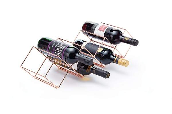 Barcraft - BarCraft Stackable Copper Finish Wine Rack - Barware - mzube - BCWRWIRECOP