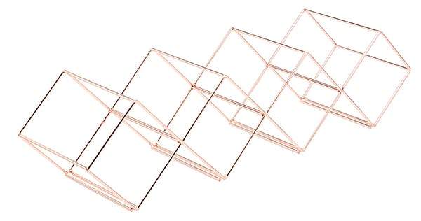 Barcraft - BarCraft Stackable Copper Finish Wine Rack - Barware - mzube - BCWRWIRECOP