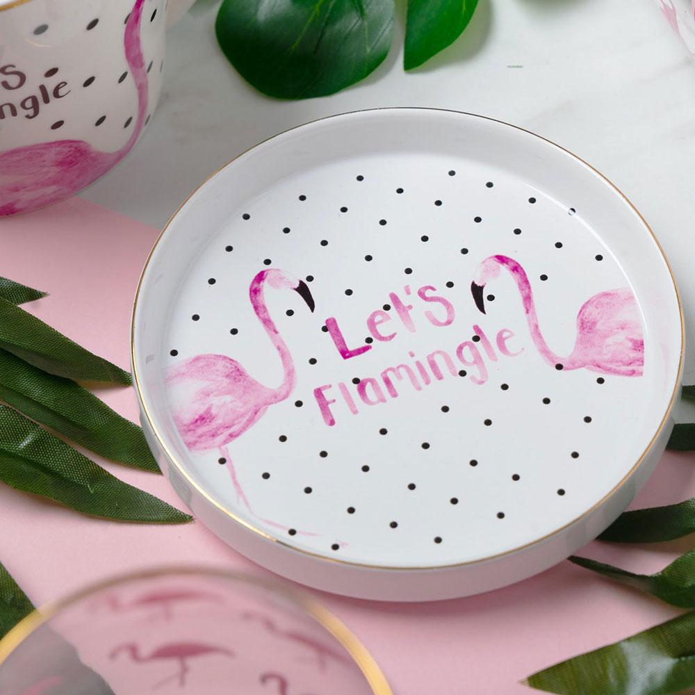 Creative Tops - Creative Tops Ava & I Flamingo Round Trinket Dish - Bedroom - mzube - C000264