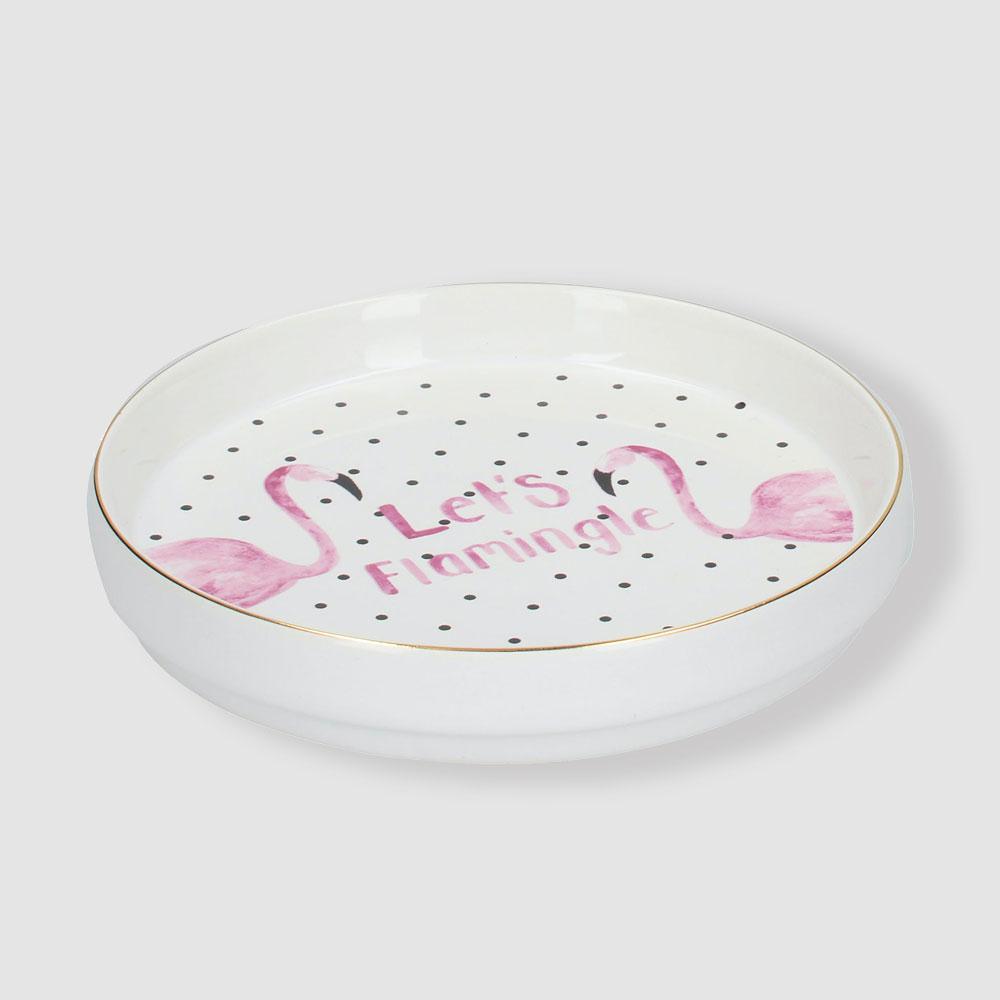 Creative Tops - Creative Tops Ava &amp; I Flamingo Round Trinket Dish - Bedroom - mzube - C000264