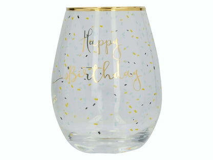 Creative Tops - Creative Tops Ava &amp; I Birthday Stemless Wine Glass - Barware - mzube - 5226395