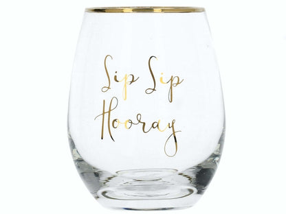 Creative Tops - Creative Tops Ava &amp; I Stemless Wine Glass - Sip Sip Horray - Barware - mzube - 5213695