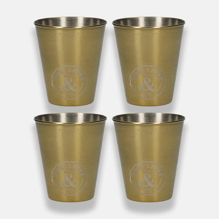 Creative Tops - Creative Tops Earlstree & Co Set Of 4 Stainless Steel Shot Glasses - Barware - mzube - 5213727