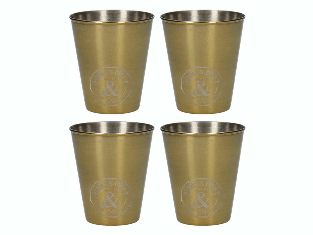 Creative Tops - Creative Tops Earlstree & Co Set Of 4 Stainless Steel Shot Glasses - Barware - mzube - 5213727