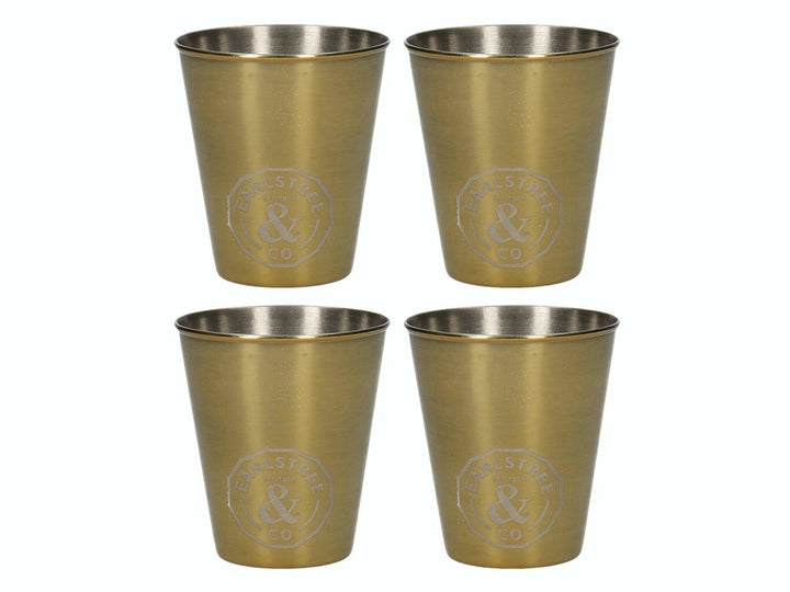 Creative Tops - Creative Tops Earlstree & Co Set Of 4 Stainless Steel Shot Glasses - Barware - mzube - 5213727
